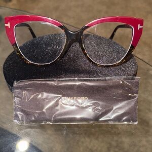 Tom Ford Women's red and Tortoise Cat-Eye Glasses *Prescription/progressive